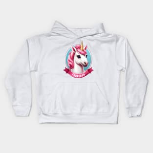 Fabulous Pinky Unicorn Kids Hoodie